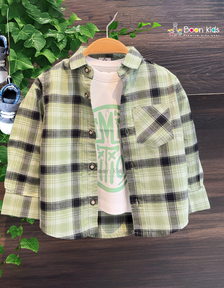 Boys T shirt and shirt combo
