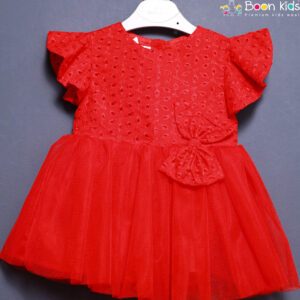 Red net frock